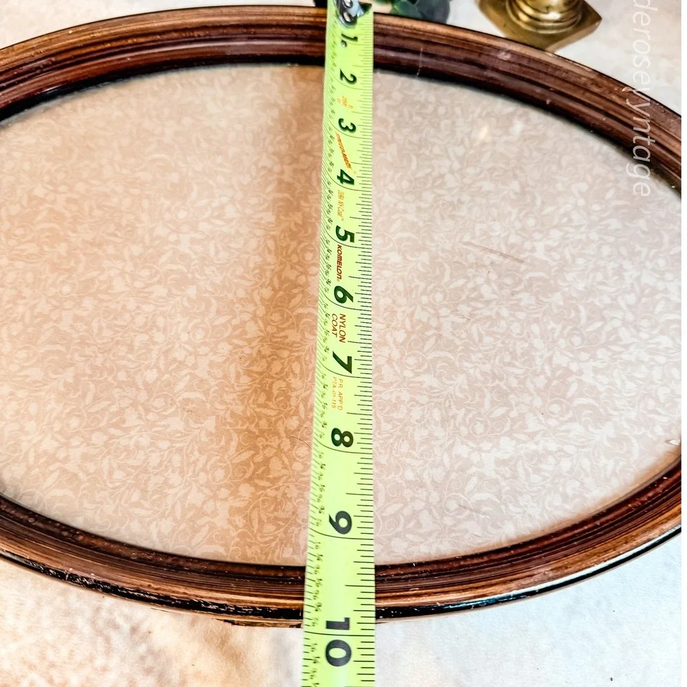 Antique Oval Wood Serving Tray‎